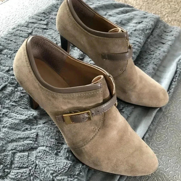 Franco Sarto Sabelle Ankle Stiletto Suede Booties - Picture 5 of 12